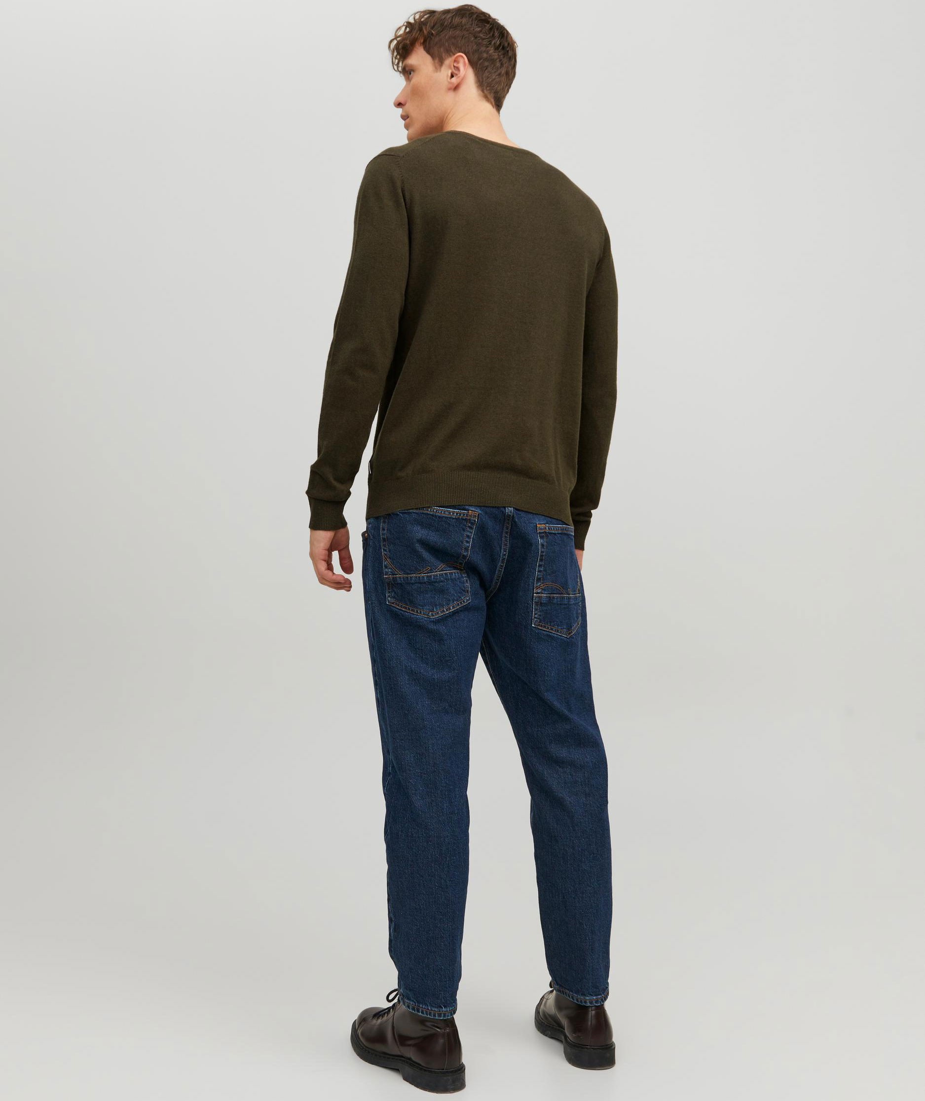 Jack & Jones JJEEMIL striktr&oslash;je, Olive Night Melange, large image number 2