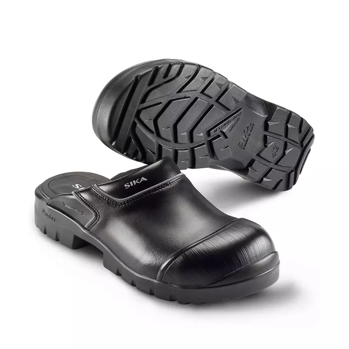 Sika Proflex safety clogs without heel cover SB, Black, large image number 0