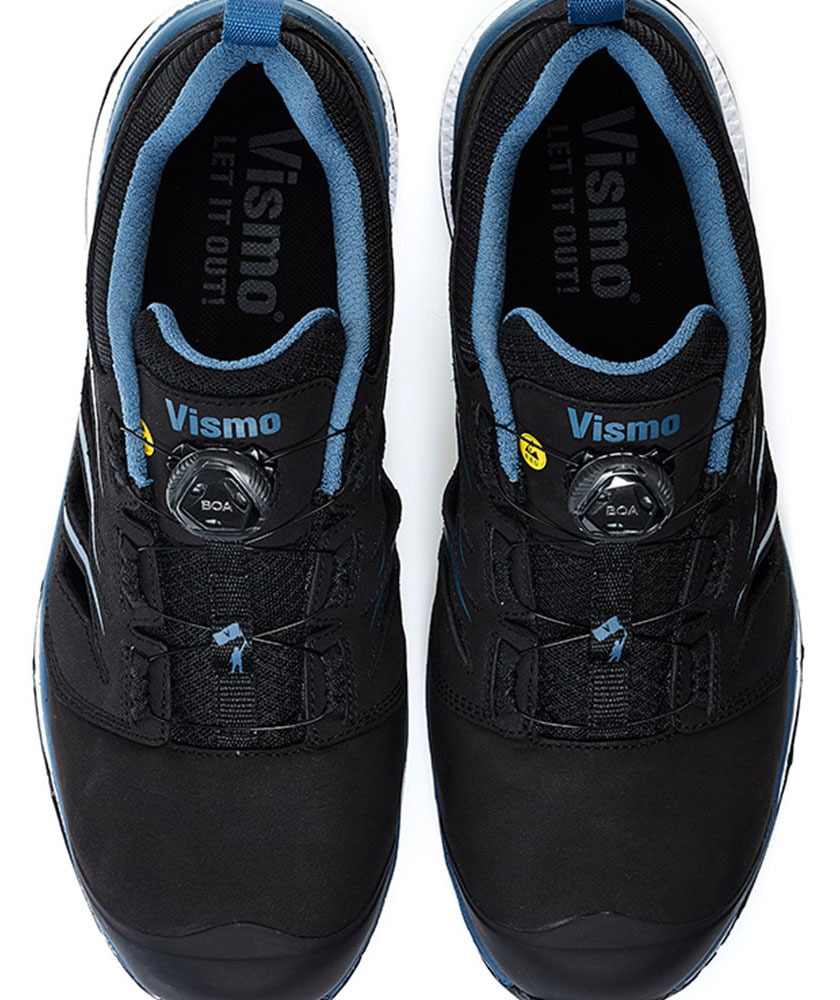 Vismo EN48B safety sandals S1P, Black/Blue, large image number 3