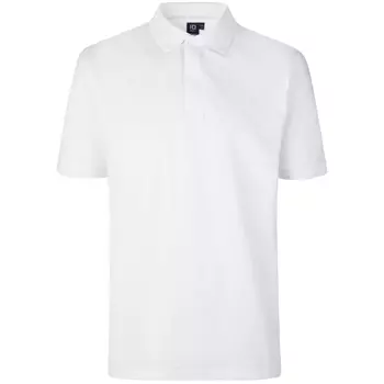 ID PRO Wear Polo T-skjorte med trykknapper, Hvit