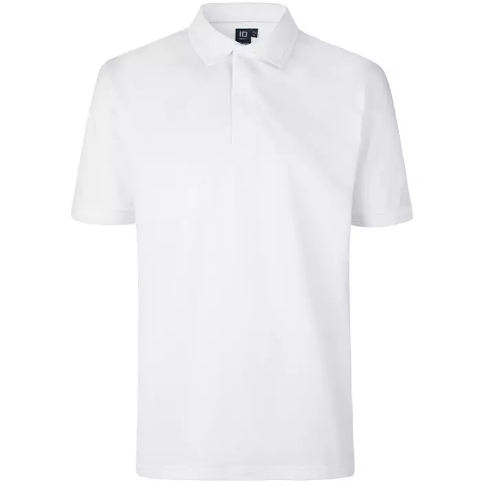 ID PRO Wear Polo T-skjorte med trykknapper, Hvit, large image number 1