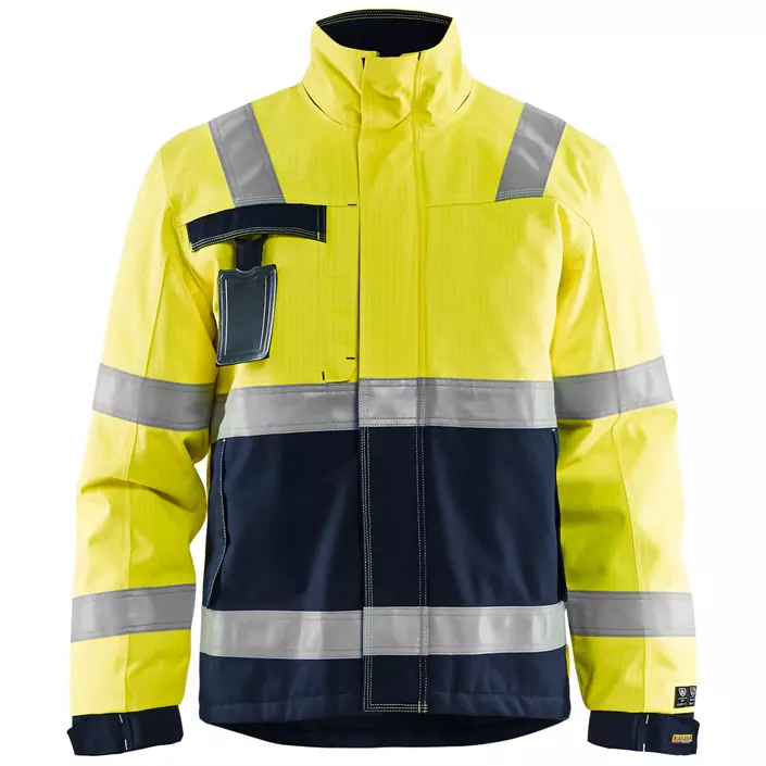 Blåkläder Multinorm winter jacket, Hi-vis yellow/Marine blue, large image number 0