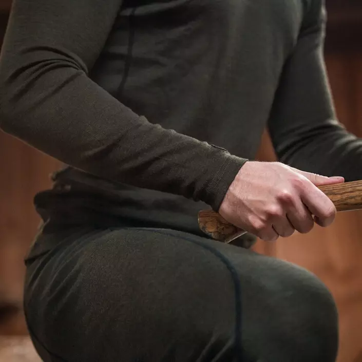 Seeland Apex One Hundred baselayerbyxa med merinoull, Pine green, large image number 3