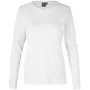 ID Interlock langærmet dame T-shirt, Hvid