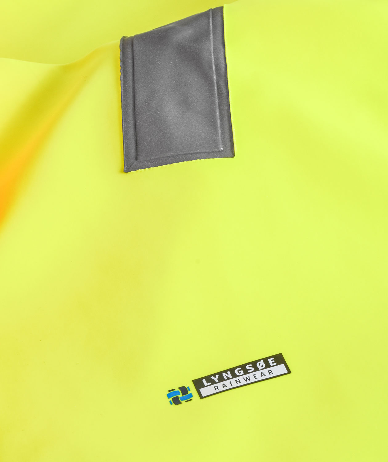 Lyngs&oslash;e PVC rain smock, Hi-vis Yellow/Marine, large image number 3