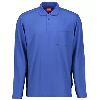 Kansas Match long-sleeved Polo shirt, Blue