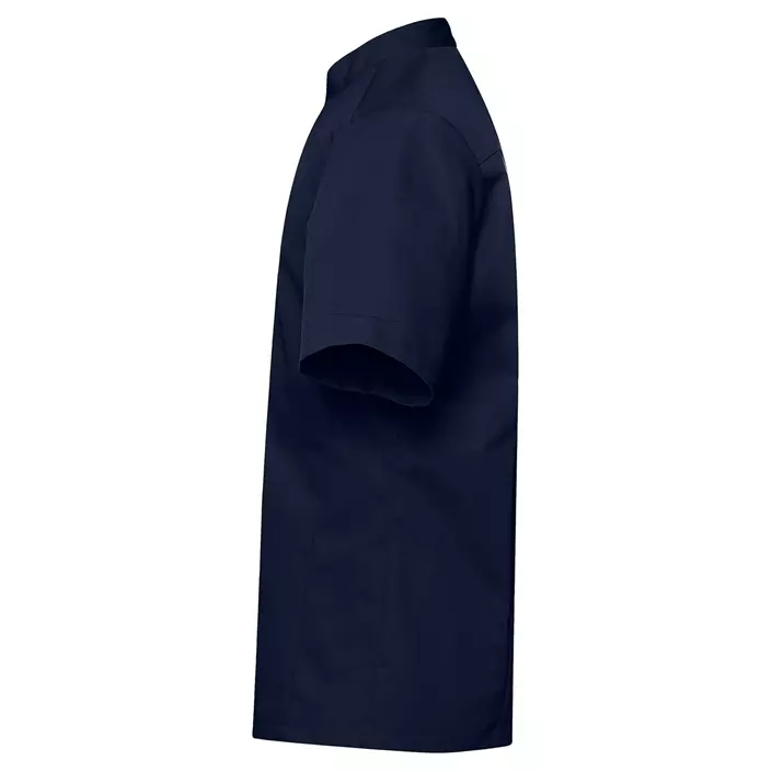 Segers slim fit kortärmad kockskjorta, Marinblå, large image number 3