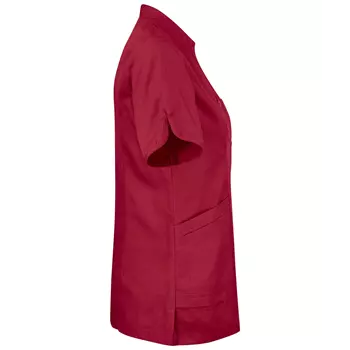 Smila Workwear Aila short sleeved women's shirt, Dark Red