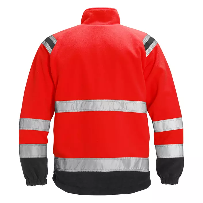Fristads fleece jacket 4041, Hi-vis Red/Black, large image number 1
