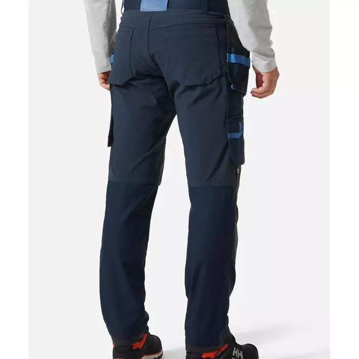 Helly Hansen Oxford 4X craftsman trousers full stretch, Navy/Ebony, large image number 2
