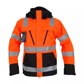 Abeko Åbo work jacket, Hi-Vis Orange/Black