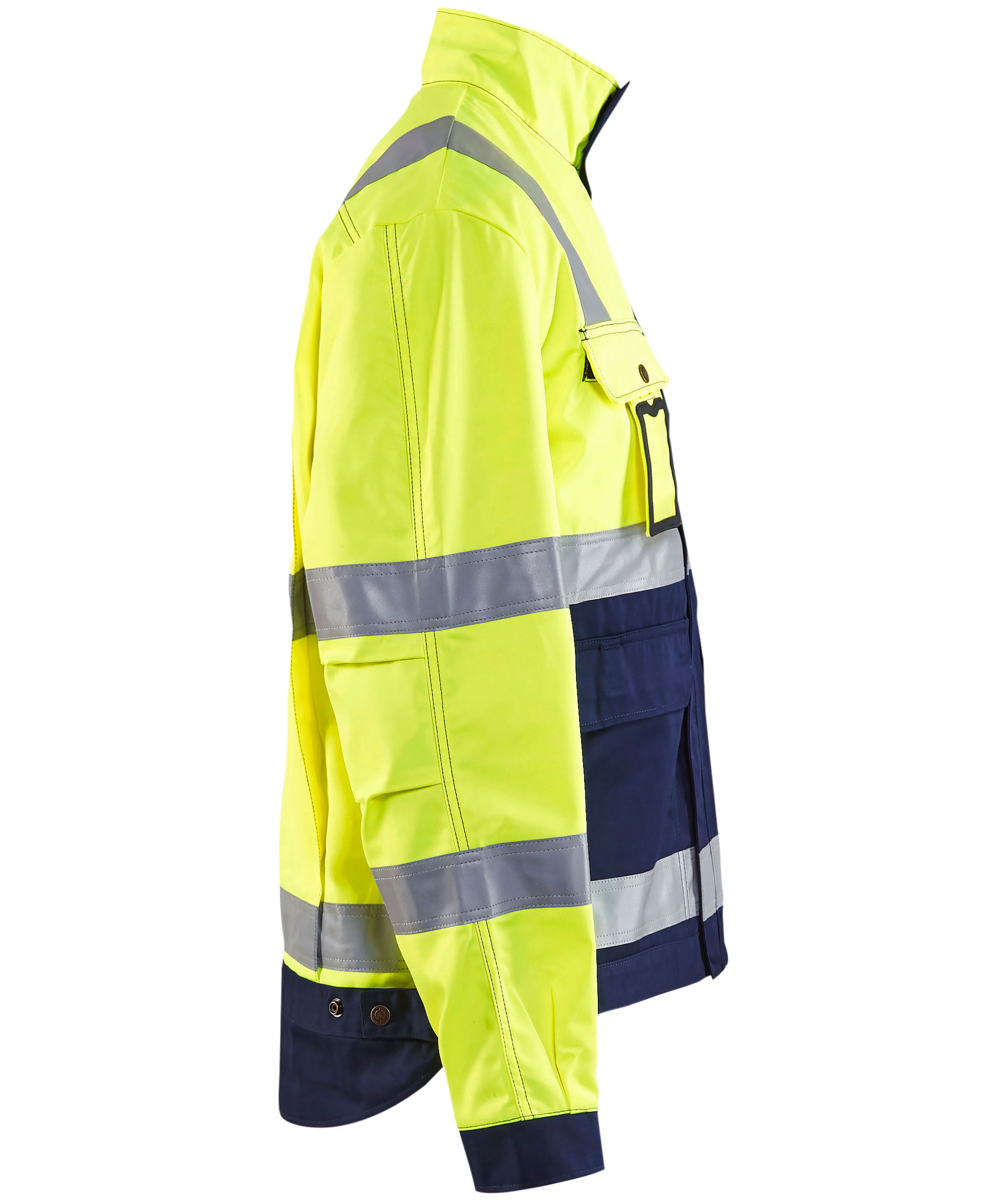 Bl&aring;kl&auml;der arbeidsjakke, Hi-vis gul/marinebl&aring;, large image number 4