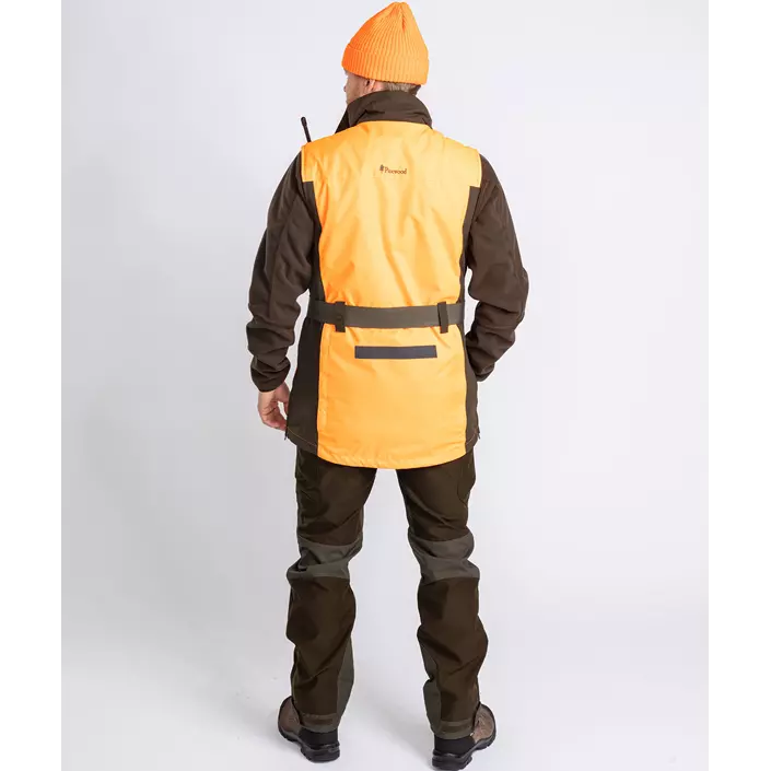Pinewood Furudal Doghandler vest, Orange/Moss Green, large image number 12