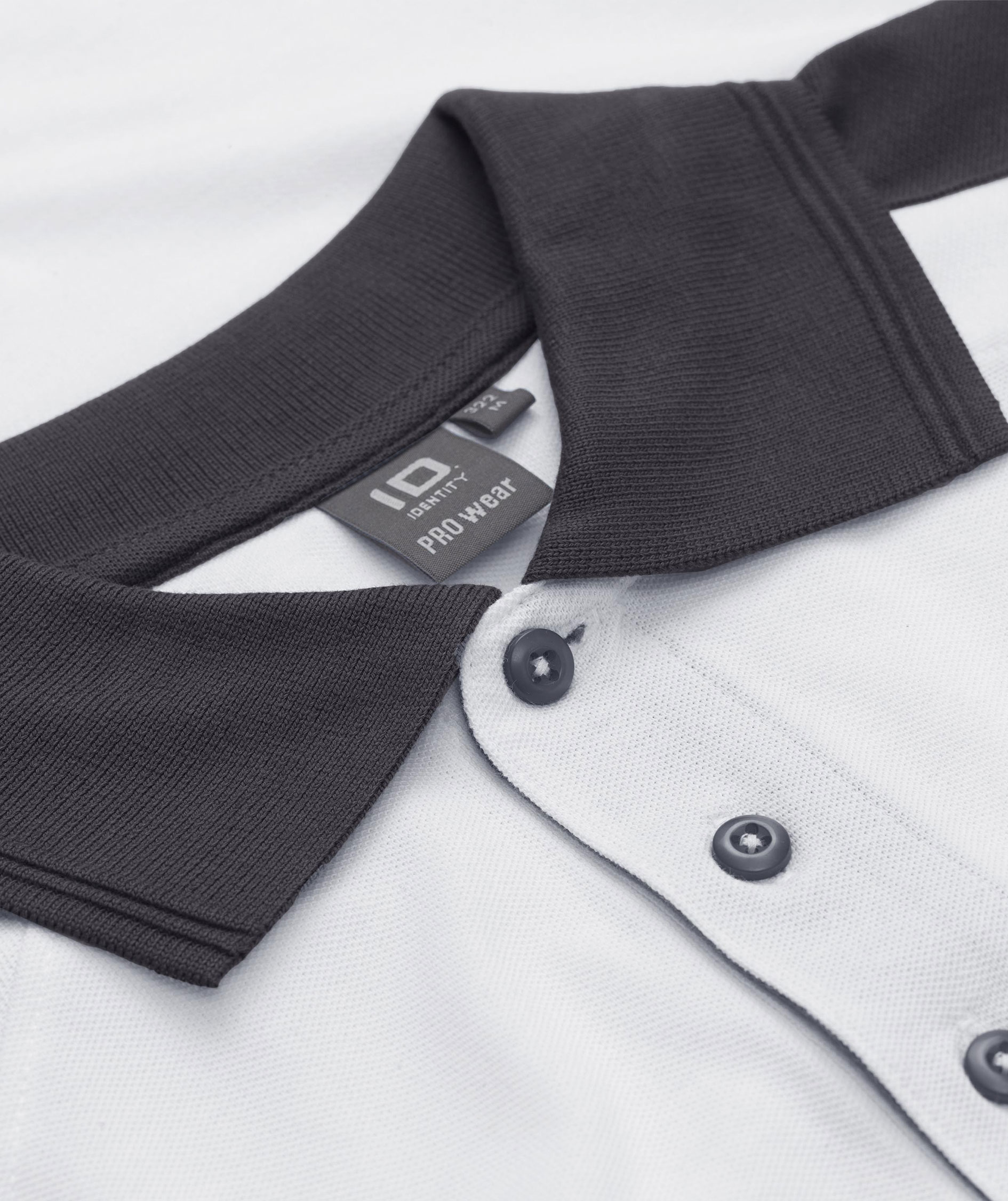 ID Pro Wear kontrast Polo T-skjorte, Hvit, large image number 3
