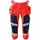 Mascot Accelerate Safe 3/4-Handwerkerhose full stretch, Hi-Vis Rot/Dunkel Marine, Hi-Vis Rot/Dunkel Marine, swatch