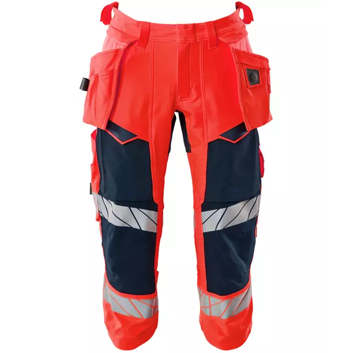 Mascot Accelerate Safe craftsman knee pants full stretch, Hi-Vis Red/Dark Marine, large image number 0