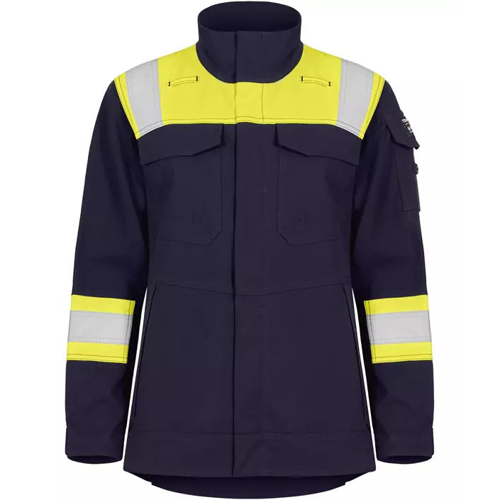 Tranemo Tera TX women's work jacket, Hi-Vis yellow/marine, large image number 0