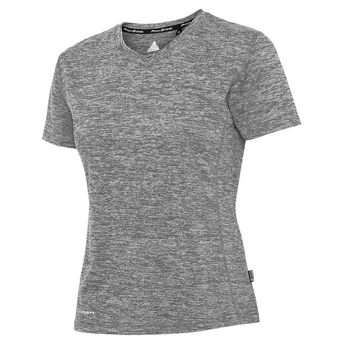 Pitch Stone dame T-skjorte, Grey melange, large image number 0