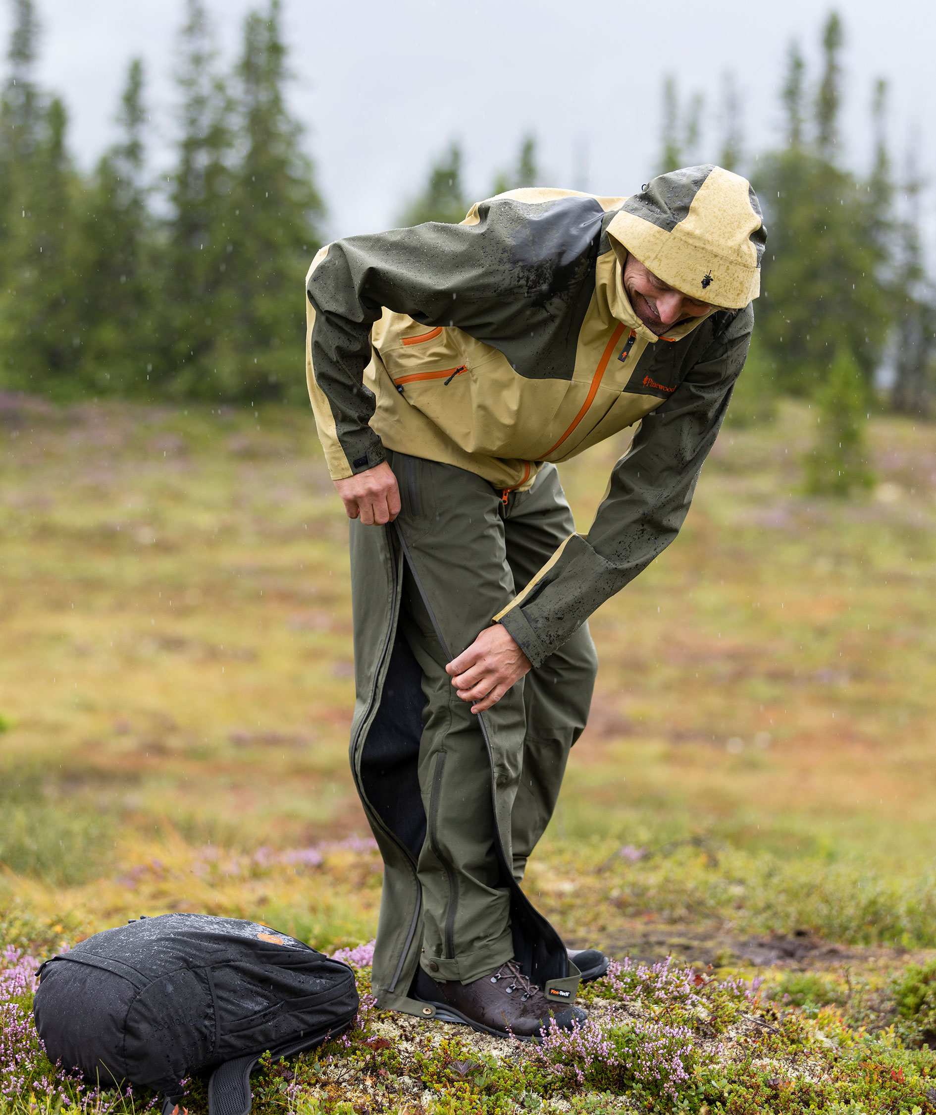 Pinewood Telluz bukser, Moss green, large image number 3