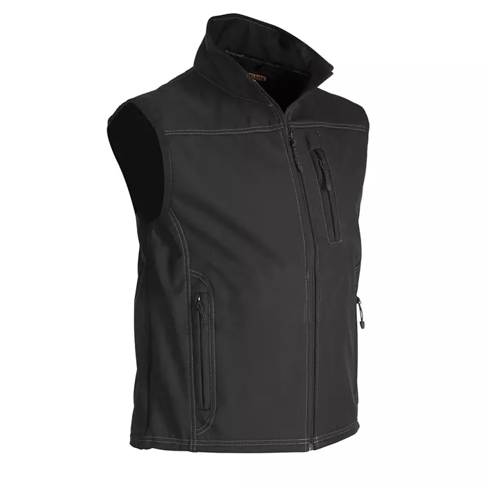 Blåkläder softshell vest, Black, large image number 0