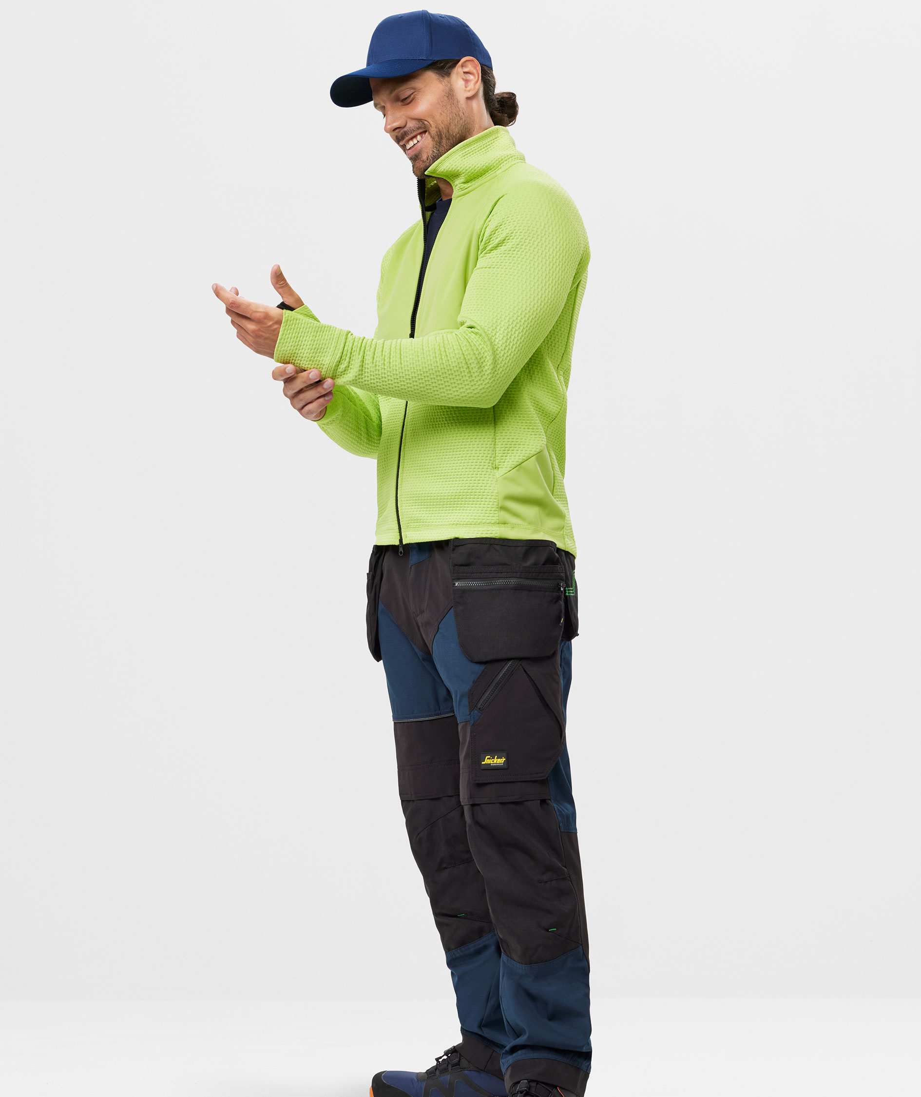 Snickers FlexiWork cardigan 8404, Lime, large image number 6