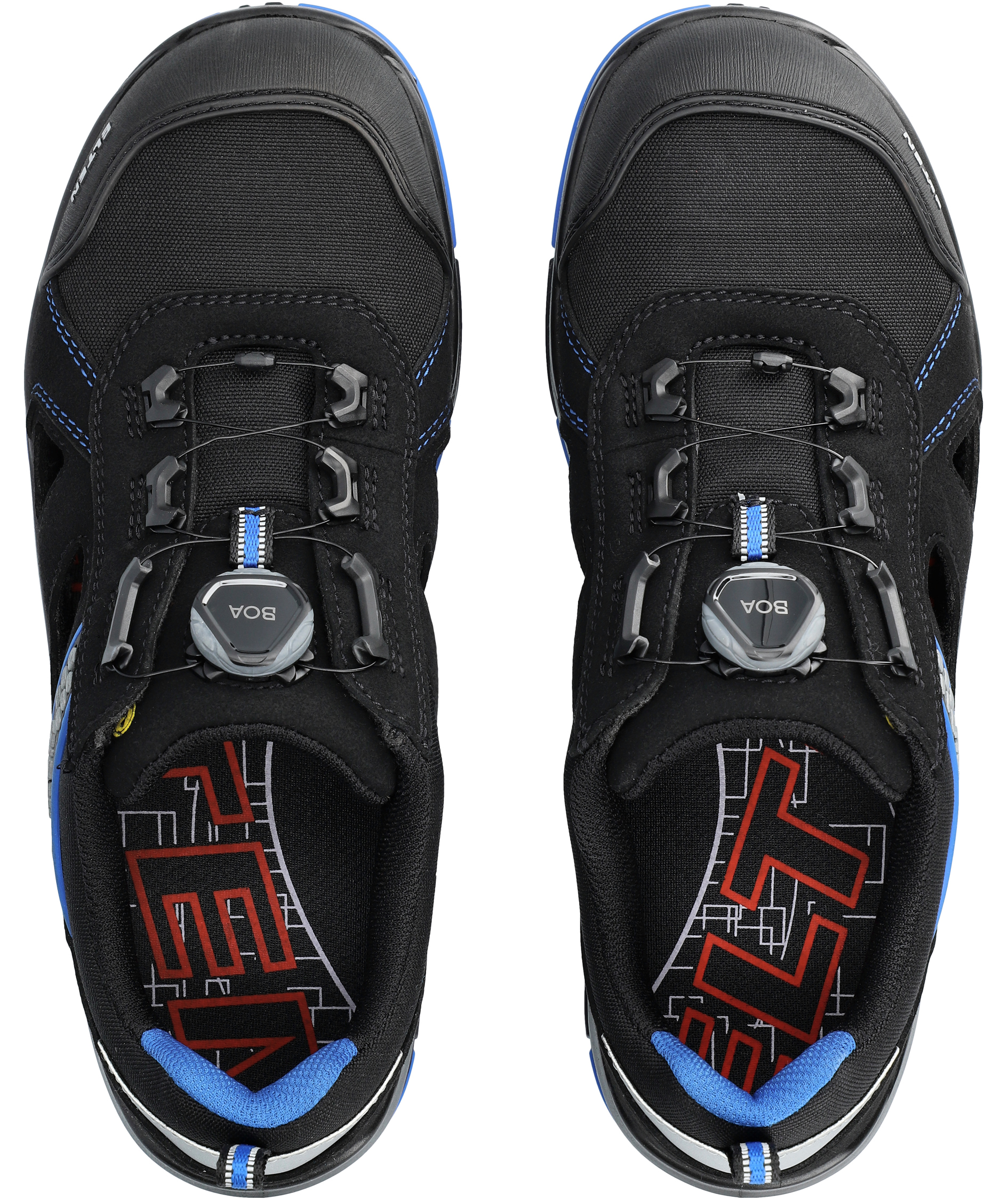 Elten Ian XXTP Pro Boa Blue Air safety sandals, Black/Blue, large image number 2