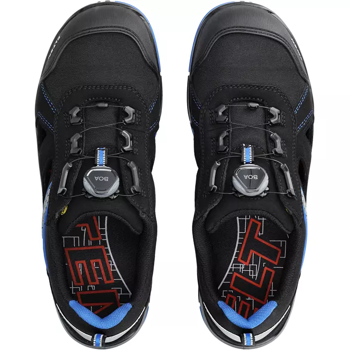 Elten Ian XXTP Pro Boa Blue Air skyddssandaler, Svart/Blå, large image number 2