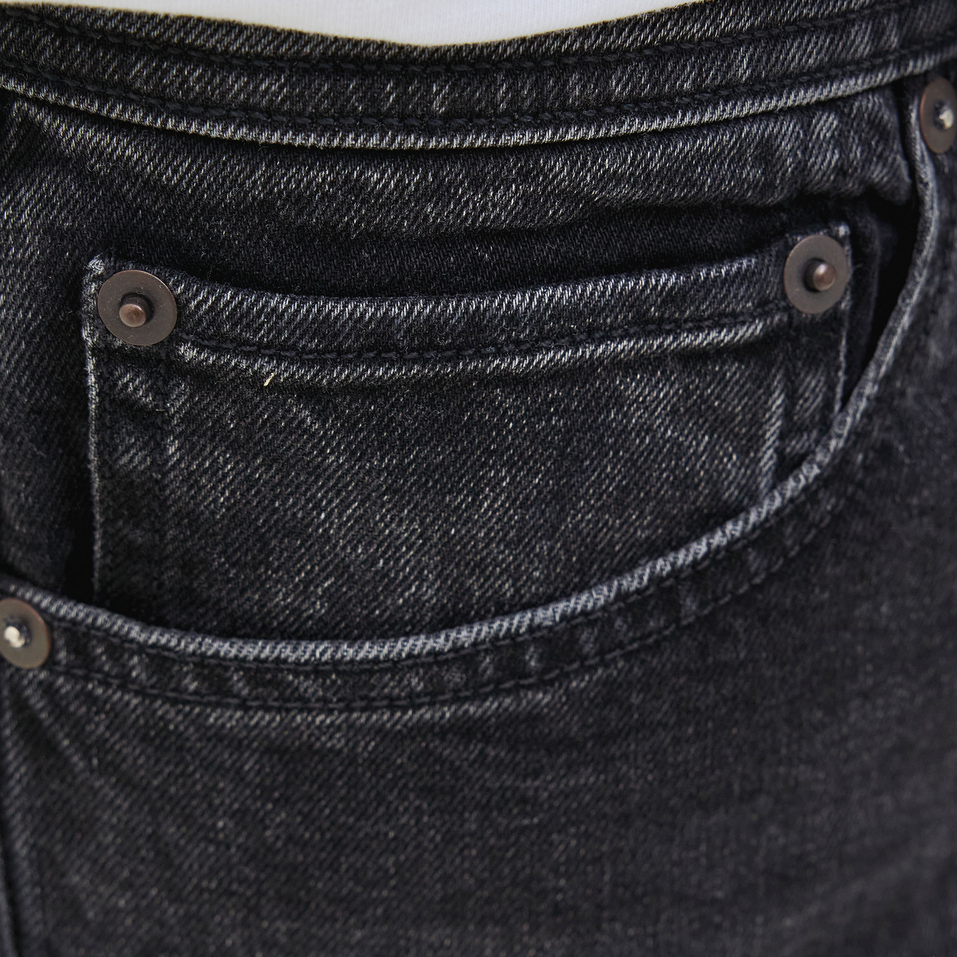 Jack & Jones JJIRICK JJORIGINAL AM360 shorts, Black Denim, large image number 4