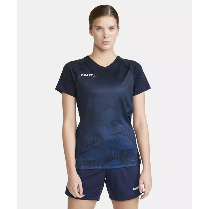 Craft Premier Fade Jersey Damen T-Shirt, Navy, large image number 5