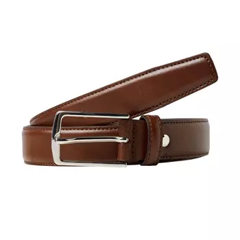 Jack & Jones JACCHRISTOPHER leather belt, Cognac
