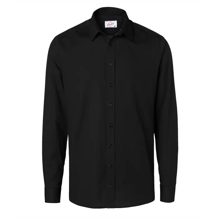 Segers modern fit skjorte, Sort, large image number 0