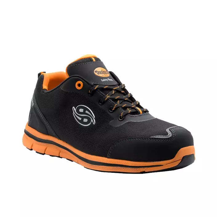 Dockers by Gerli Galantis skyddsskor S1P, Black/Orange, large image number 1