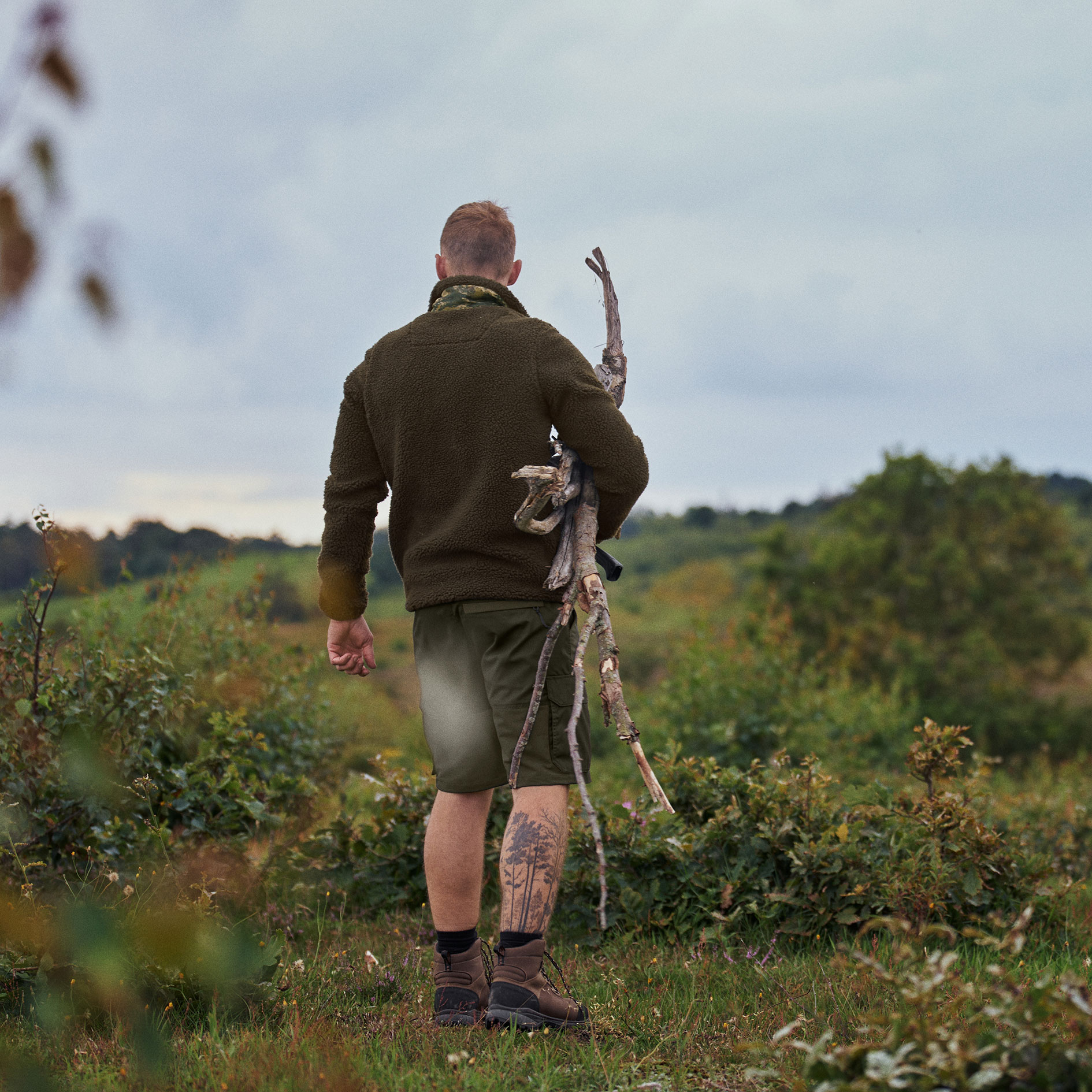 Seeland Zephyr Camo Fleecejacke, Grizzly brown, large image number 8