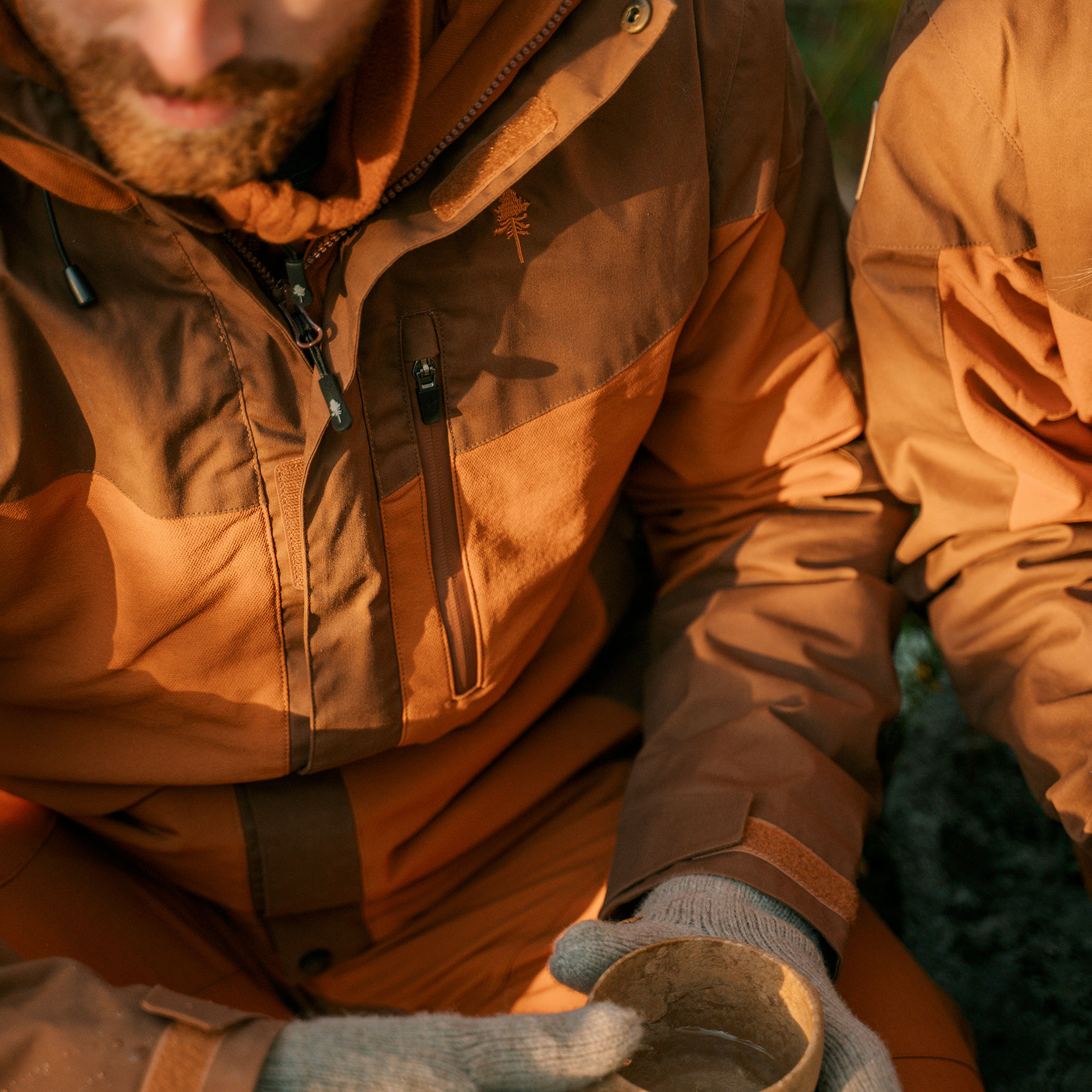 Pinewood Finnveden Hybrid Extreme jakke, Fudge/Nougat, large image number 10