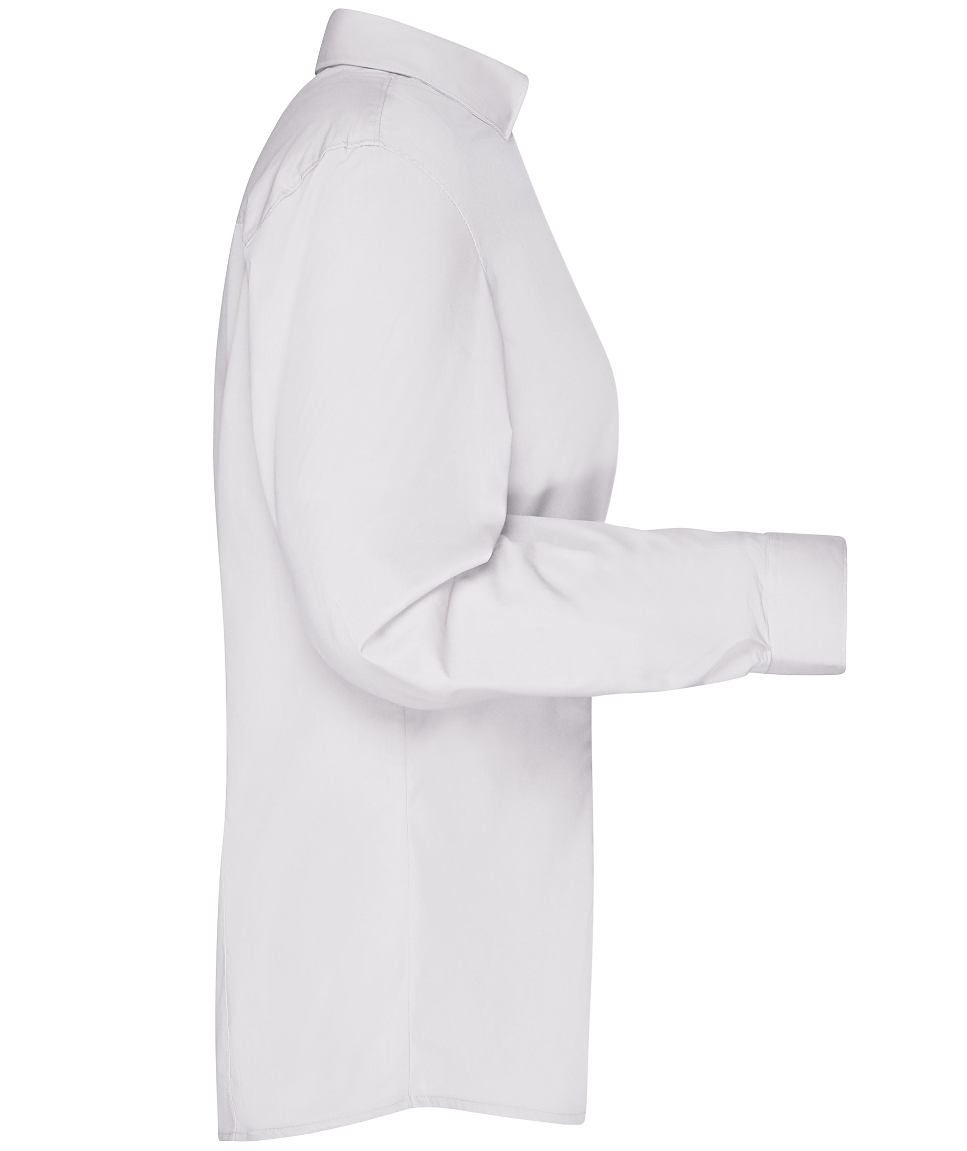 James & Nicholson modern fit women's shirt, White, large image number 2