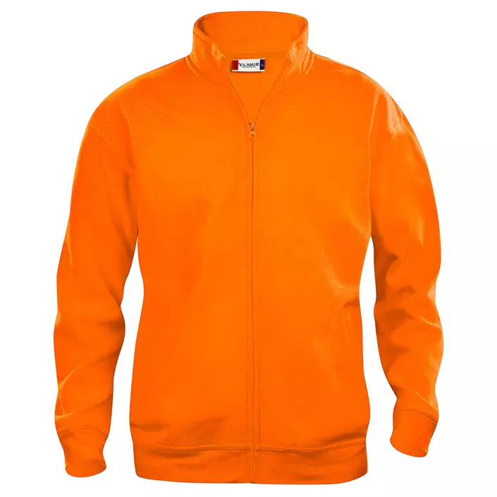 Clique Basic Cardigan childrens sweatshirt, Hi-vis Orange, large image number 0