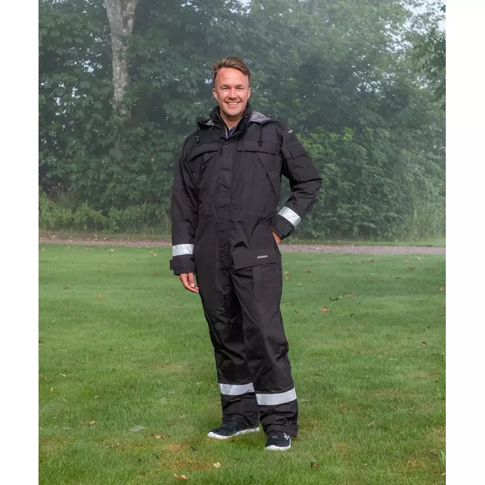 Fristads Airtech winter coverall 812, Black, large image number 2