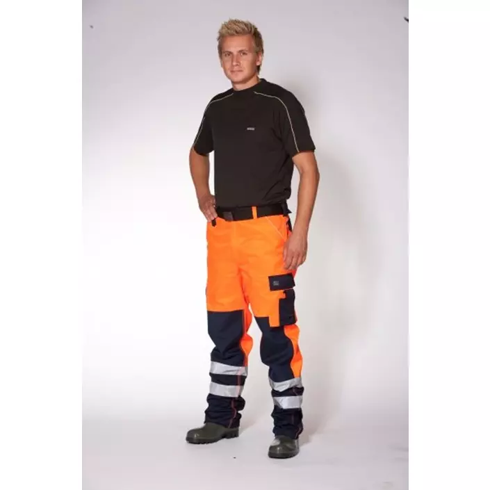 Ocean Thor work trousers, Orange/Marine, large image number 0