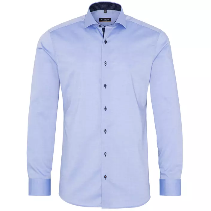 Eterna Fein Oxford Slim fit skjorta, Blå, large image number 0