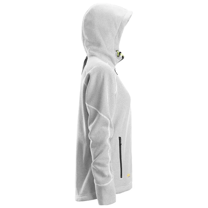 Snickers FlexiWork fleece hoodie 8047 dam, White/black, large image number 2