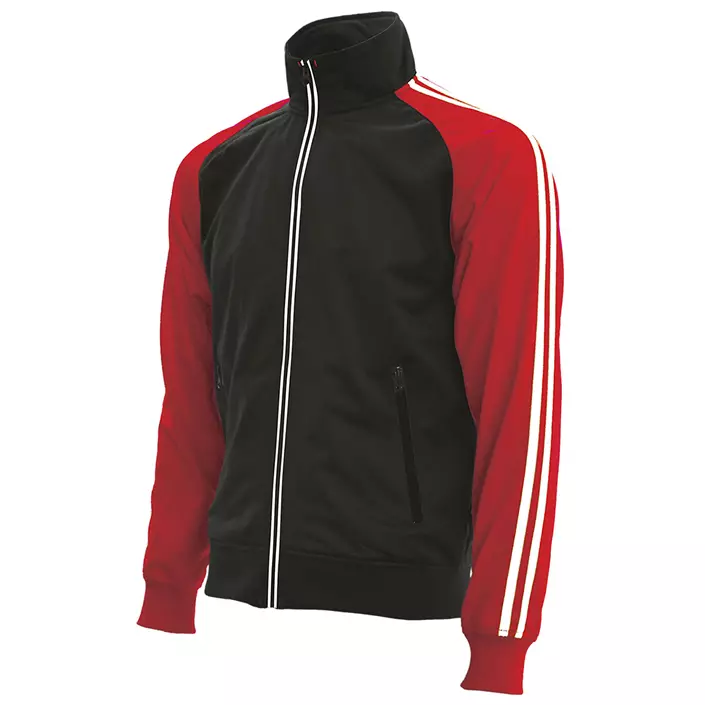 IK track jacket for kids, Black/Red, large image number 0
