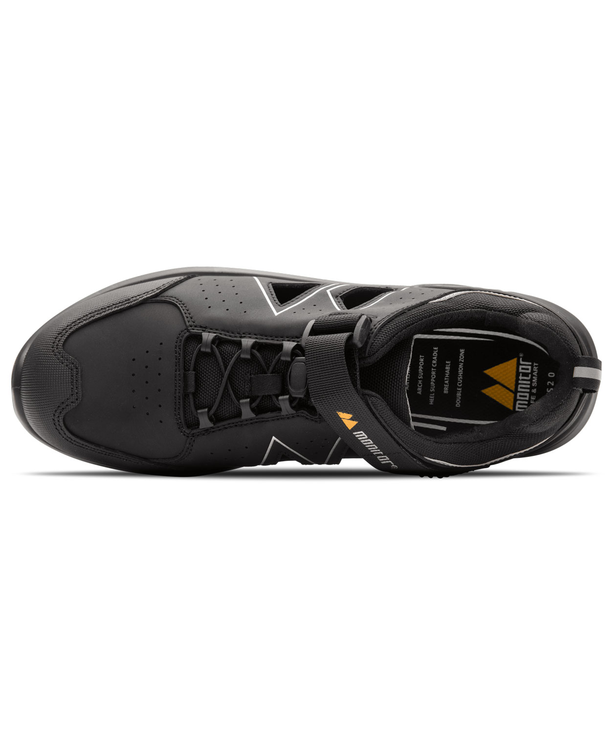 Monitor Radar safety sandals S1P, Black, large image number 2