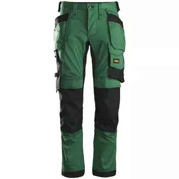 Snickers AllroundWork craftsman trousers 6241, Forest green/black