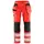 Blåkläder women's stretch craftsman trousers, Hi-Vis red/black, Hi-Vis red/black, swatch