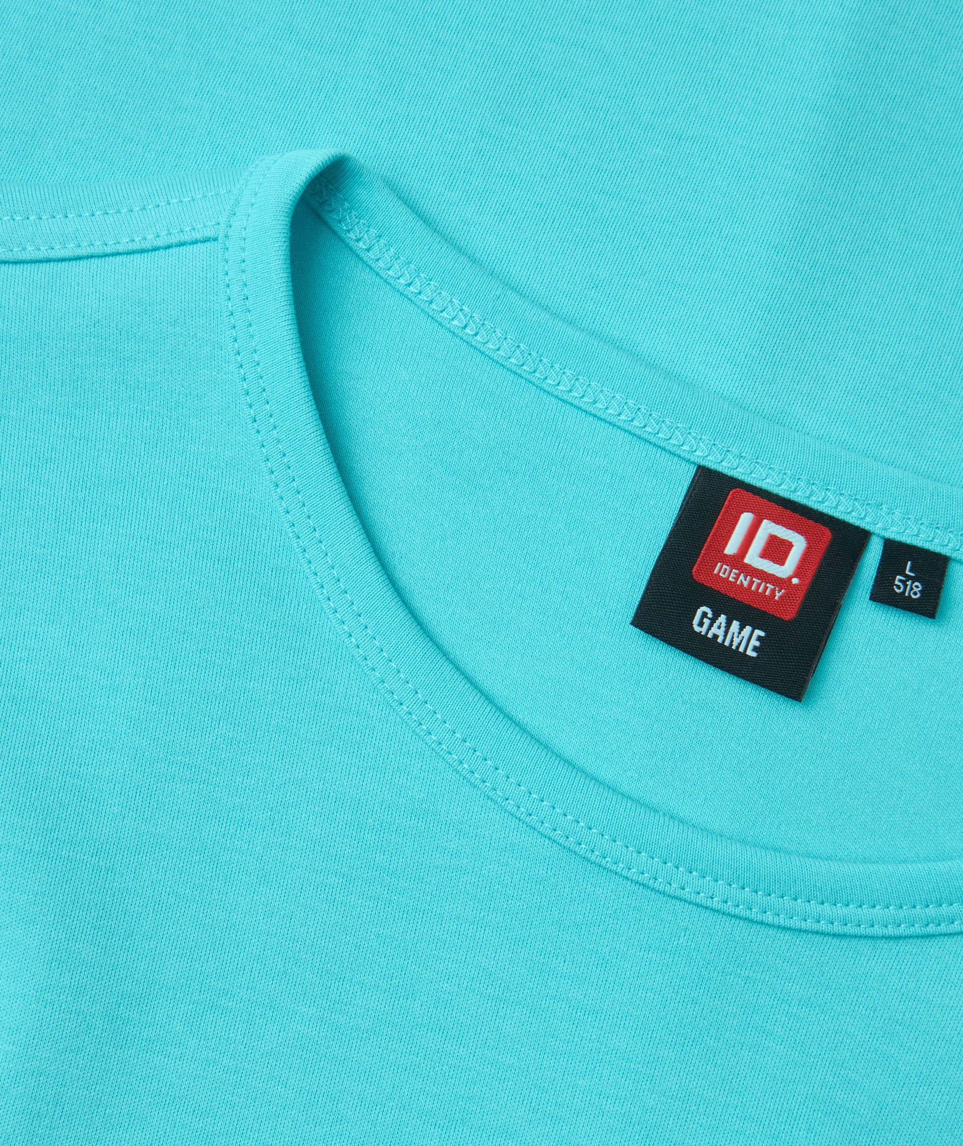 ID Interlock langermet T-skjorte, Mint, large image number 3