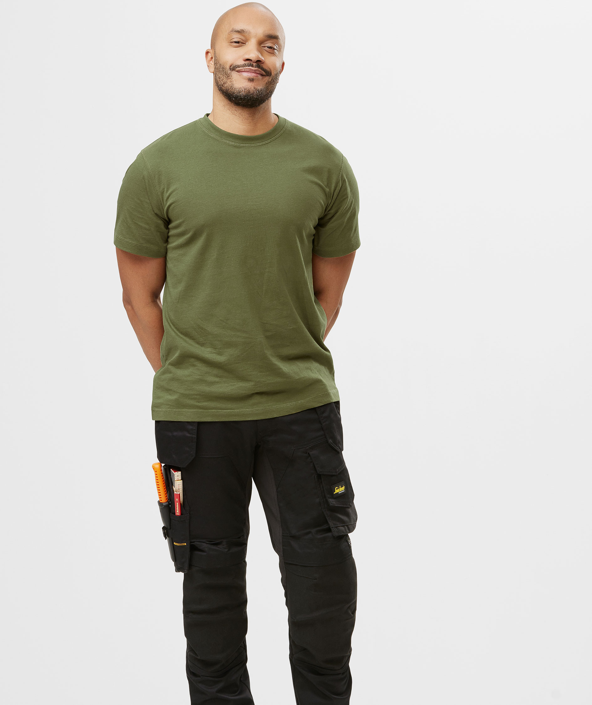 Snickers T-shirt 2502, Kaki gr&ouml;n