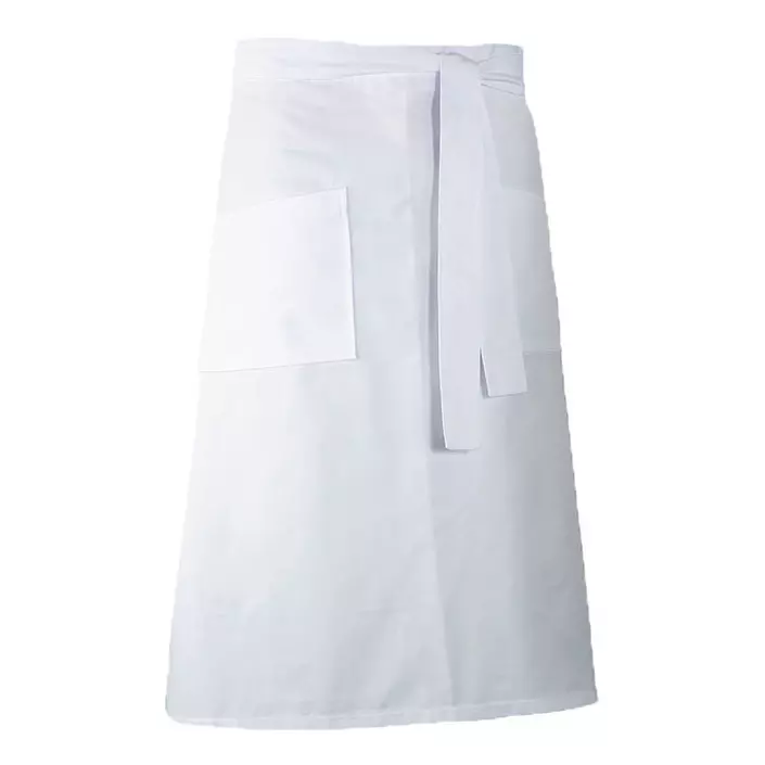 Toni Lee Beer apron with pockets, White, White, large image number 0