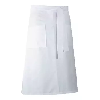 Toni Lee Beer apron with pockets, White