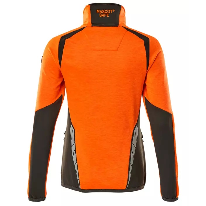 Mascot Accelerate Safe women's fleece sweater, Hi-vis Orange/Dark anthracite, large image number 1