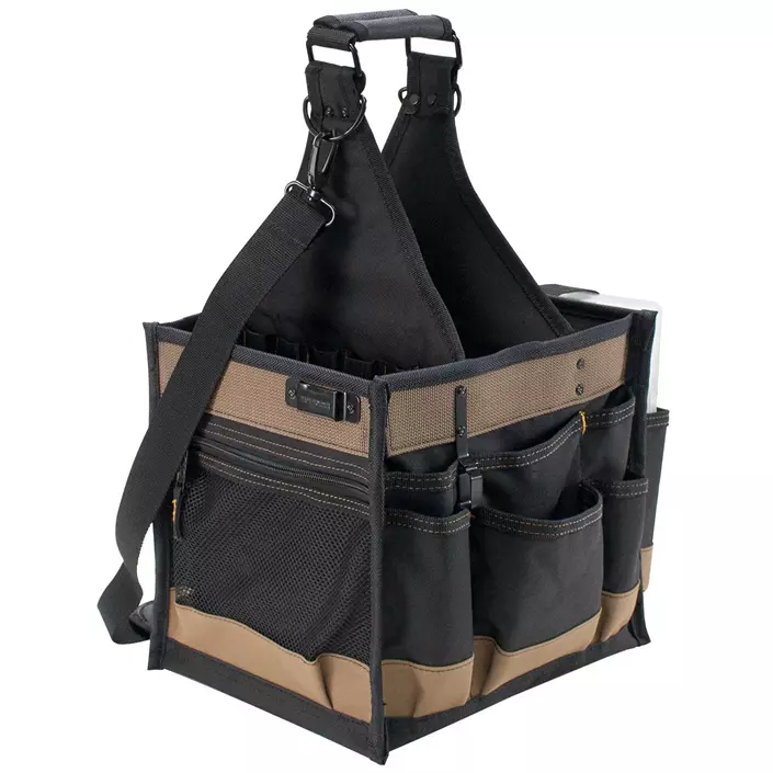CLC Work Gear 1528 large electrical & maintenance tool bag, Black/Brown, Black/Brown, large image number 1